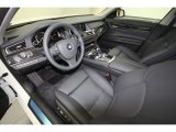 2013 BMW 7 Series 740i Sedan Black Interior