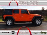 2013 Crush Orange Jeep Wrangler Unlimited Sport S 4x4 #73484556