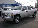 2013 Silver Ice Metallic Chevrolet Silverado 1500 Hybrid Crew Cab 4WD #73539061