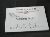 2002 Chrysler Sebring LX Sedan Books/Manuals