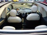 2013 Fiat 500 c cabrio Pop Marrone/Avorio (Brown/Ivory) Interior