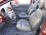 2013 Fiat 500 c cabrio Lounge Nero/Nero (Black/Black) Interior