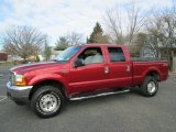 2001 Toreador Red Metallic Ford F250 Super Duty XLT Super Crew 4x4 #73538950