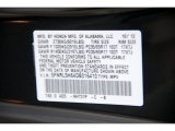 2013 Odyssey Color Code for Crystal Black Pearl - Color Code: NH731P