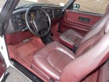 1990 Saab 900 Convertible Dark Red Interior