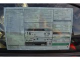 2013 BMW M6 Coupe Window Sticker