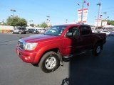 2008 Impulse Red Pearl Toyota Tacoma V6 PreRunner Double Cab #73581214