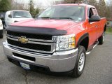 2011 Victory Red Chevrolet Silverado 2500HD Extended Cab 4x4 #73633449