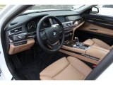 2012 BMW 7 Series 750Li Sedan Saddle/Black Interior