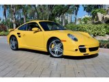 2009 Speed Yellow Porsche 911 Turbo Coupe #73633654