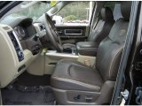 2011 Dodge Ram 3500 HD Laramie Longhorn Mega Cab 4x4 Dually Light Pebble Beige/Bark Brown Interior