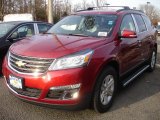 2013 Crystal Red Tintcoat Chevrolet Traverse LT AWD #73680597
