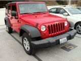 2008 Flame Red Jeep Wrangler Unlimited X #73680653