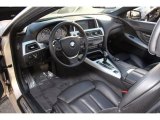 2012 BMW 6 Series 650i Convertible Black Nappa Leather Interior