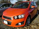 2013 Inferno Orange Metallic Chevrolet Sonic LTZ Hatch #73707971