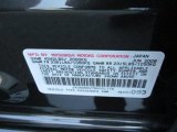 2008 Mitsubishi Lancer Evolution MR Info Tag