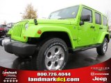 2013 Gecko Green Pearl Jeep Wrangler Unlimited Sahara 4x4 #73713320