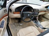2001 BMW 5 Series 530i Sedan Sand Beige Interior