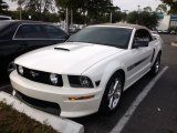 Performance White Ford Mustang in 2008