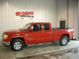 2008 Fire Red GMC Sierra 1500 SLT Extended Cab 4x4 #73751214