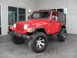 2004 Flame Red Jeep Wrangler Sport 4x4 #7350431