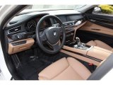 2012 BMW 7 Series 750Li Sedan Saddle/Black Interior