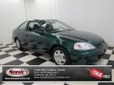 1999 Clover Green Pearl Honda Civic EX Coupe #73750898