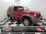 2005 Inferno Red Crystal Pearl Jeep Liberty Sport 4x4 #73750889
