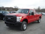 Vermillion Red Ford F250 Super Duty in 2013