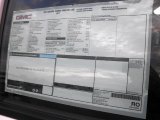 2013 GMC Sierra 2500HD Extended Cab 4x4 Chassis Window Sticker