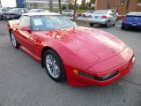1992 Bright Red Chevrolet Corvette Convertible #73809125