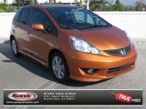 2011 Orange Revolution Metallic Honda Fit Sport #73808584