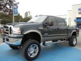 2006 Dark Green Satin Metallic Ford F250 Super Duty Lariat FX4 Off Road Crew Cab 4x4 #73808476