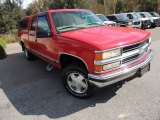 1999 Victory Red Chevrolet Silverado 1500 LS Extended Cab 4x4 #73808742