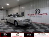 Ceramic White Tri-Coat Lincoln Town Car in 2004