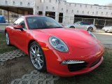 Guards Red Porsche 911 in 2012