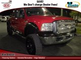 2006 Red Clearcoat Ford F250 Super Duty XLT Crew Cab 4x4 #73884890