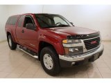 2004 Cherry Red Metallic GMC Canyon SLE Extended Cab 4x4 #73884832