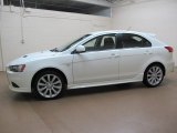 Wicked White Metallic Mitsubishi Lancer in 2010
