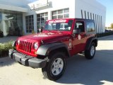 2009 Red Rock Crystal Pearl Coat Jeep Wrangler X 4x4 #73927818