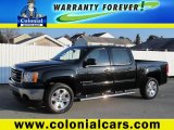 2008 Onyx Black GMC Sierra 1500 SLE Crew Cab 4x4 #73935012