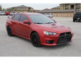 Rally Red Metallic Mitsubishi Lancer Evolution in 2008