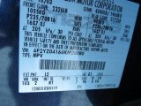 2004 Tribute Color Code for Calypso Blue Metallic - Color Code: L2