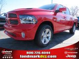 2013 Flame Red Ram 1500 Sport Crew Cab #73934527