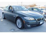 Tasman Green Metallic BMW 5 Series in 2012