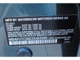 2012 5 Series Color Code for Tasman Green Metallic - Color Code: A81