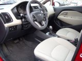 2013 Kia Rio LX 5-Door Beige Interior