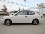 2001 Hyundai Accent Noble White