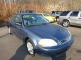 1998 Cyclone Blue Metallic Honda Civic LX Sedan #73934612