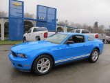 2012 Grabber Blue Ford Mustang V6 Coupe #73989111